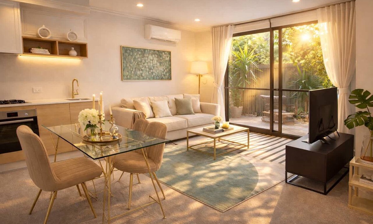 Caulfield North Apartment | Garden-View Apartment: Pool, Spa, Gym Access