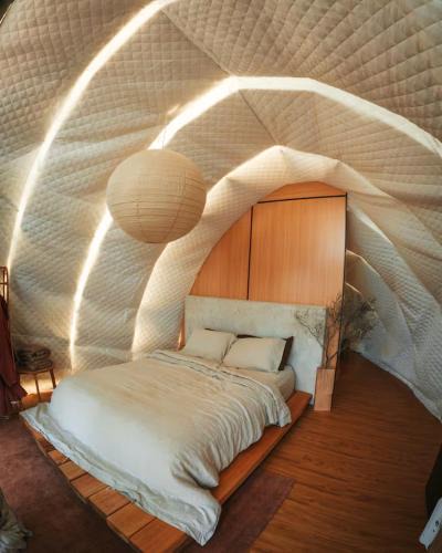 Coles Bay Ski Chalet | Numie White Gum Cocoon with Hot Tub Waterfront