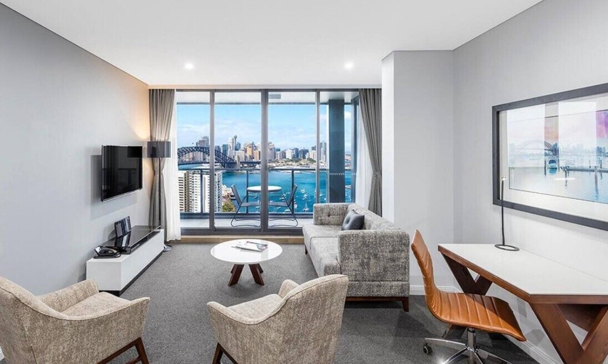 North Sydney Apartment | Stylish 2BR Harbour View Suite with Balcony