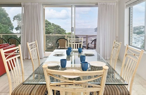 Nelson Bay Apartment | A top floor unit with panoramic views over the marina
