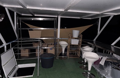 Coomera Boat Rental | Barra 1- Peaceful double level house boat and tender