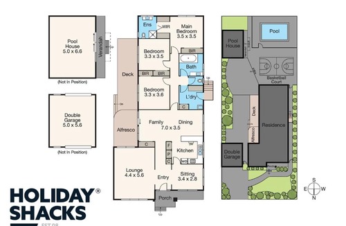 Rosebud House | Courtside Cabana - Pool, Basketball & Pet Friendly