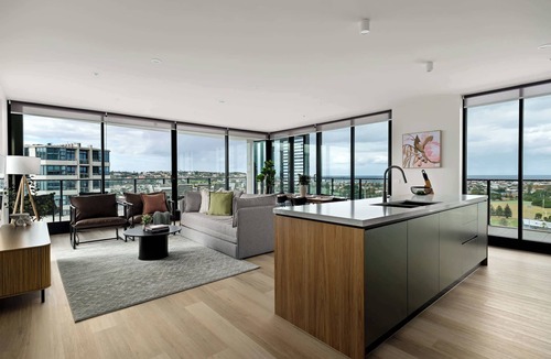 Newcastle West Apartment | Elevated 3BR Stay - Views, Amenities, Parking