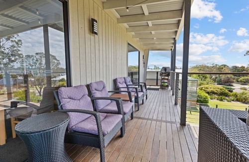 Newlands Arm House | Elevation: A stunning modern holiday home with a fantastic entertaining deck
