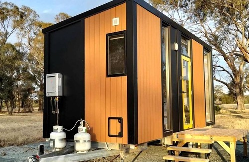 Girgarre Cabin | Nature Tiny House Getaway with Private Oasis Views in Girgarre, Australia