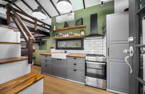 Palmwoods Cabin | Rural Oasis - Tiny Home | 2BR Cabin + Outdoor Firepit Experience