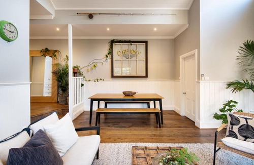 Sandringham House | Sandy Village Retreat Heated Pool Bay Views