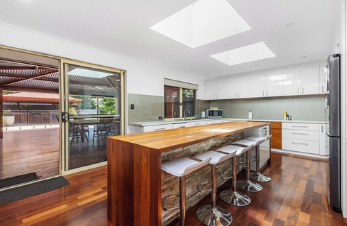 Wattle Grove House | Simply this property has EVERYTHING - 5 bedrooms, three bathrooms, 2 living areas, 4 TVs, pool, ample parking, pool table, outside dining entertaining, inside dining the absolute perfect family retreat