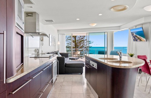 Mooloolaba Apartment | Superb location for this level 4 two bedroom apartment, swim between the flags just accross the roa