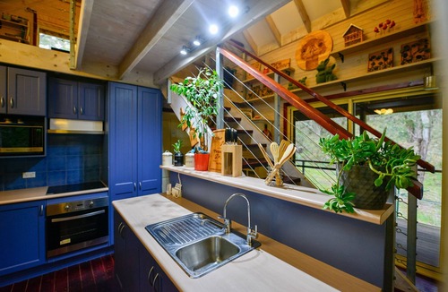 Harolds Cross House | Wildernest Eco Luxury Tree house by the creek w/sauna,outdoor shower and more!