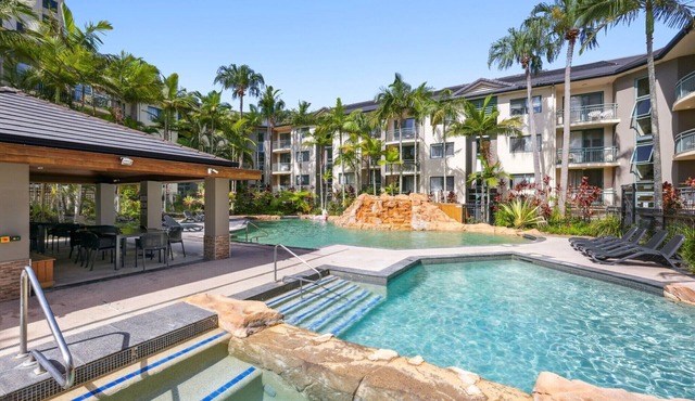 2-Bed Beachfront Escape with Pool and BBQ Access in Palm Beach