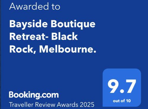 Bayside Boutique Retreat- Black Rock, Melbourne.