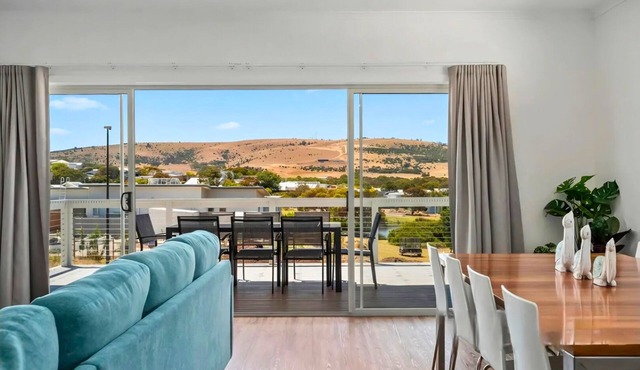 Driftwood & Daydreams: Modern Coastal with Hillside Views & a Swim Spa in Chiton