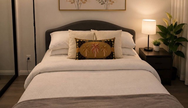 Luxury fully furnished space with modern rooms | Near Airport | 3-min. to shops