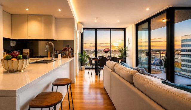 Ocean Views | Walk to Beach, Dining & Stadiu