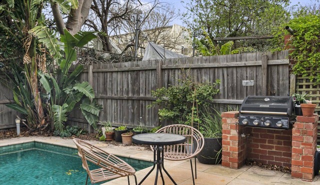 Poolside Art Deco Apartment in St Kilda West in Saint Kilda West