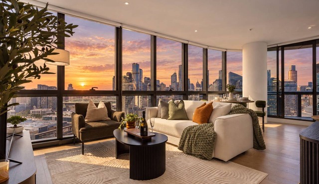 Skyline Views | 2 Carpark | Pool, Gym & Spa | Marvel Stadium in Docklands