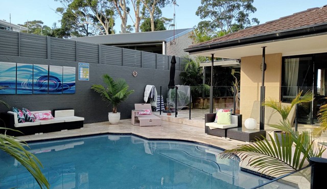 The Terrigal Pool House with Waterview in Terrigal