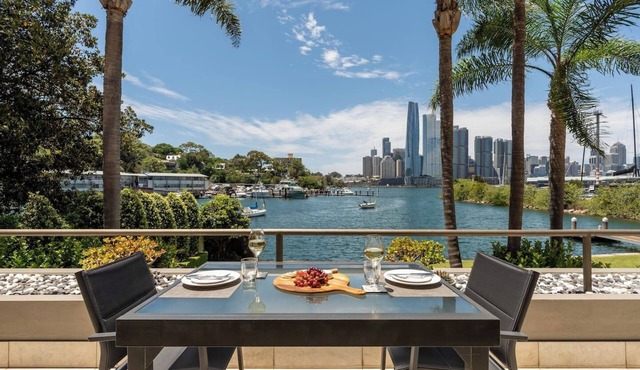 Waterfront Apartment With Harbour & City Views in Balmain