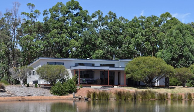 Wharfedale - beautiful home, enjoying a lakeside outlook in Wilyabrup