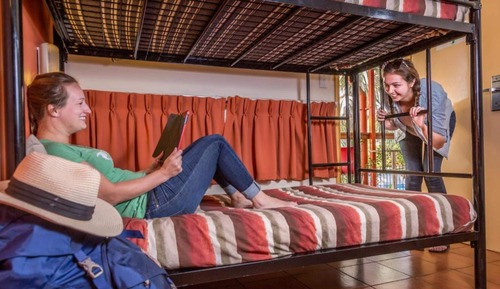 Bed in 4-Bed Female Dormitory with Shared Bathroom