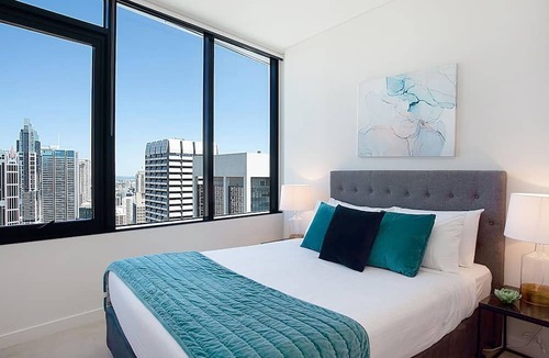 Sydney Central Business District Apartment | City High is a luxurious urban two-bedroom apartment