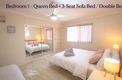 Banksia Beach House | Canal View Holiday-2Rooms-Guests Usable 120m2-Host Shared Property-No Tax Invoice