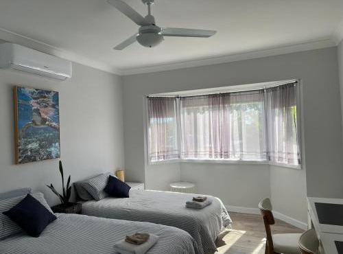 Large bedroom 2 King Single beds Centrally located